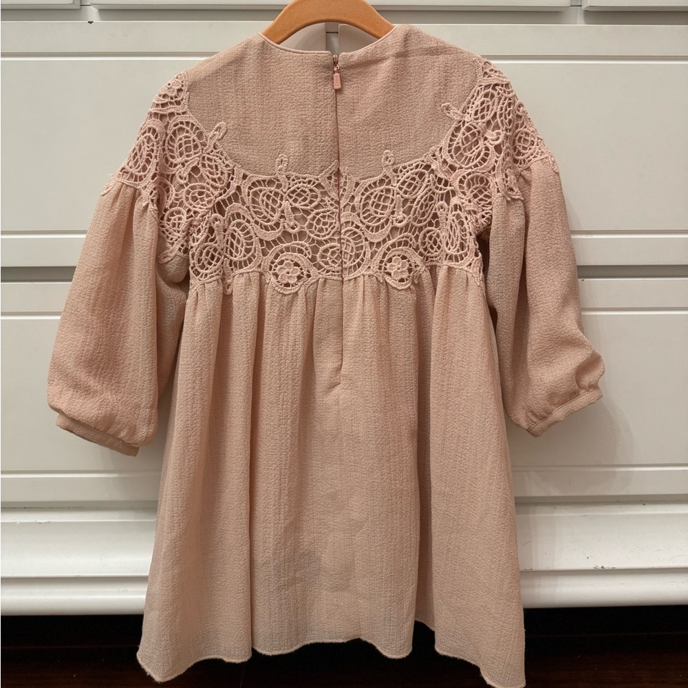 Chloe couture dress with guipure embroidery - Picture 8 of 14